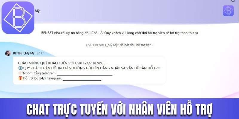 Phương thức chat trực tuyến trò chuyện với nhân viên