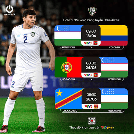 Kết quả hai lượt đầu của Uzbekistan tại World Cup 2026